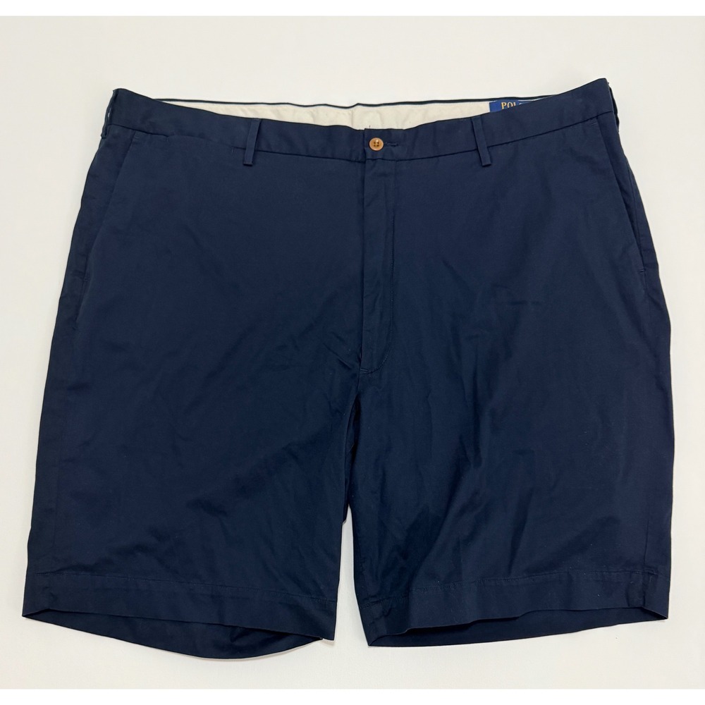 Polo Ralph Lauren Mens Navy Blue Stretch Classic Fit Chino Shorts Size 44